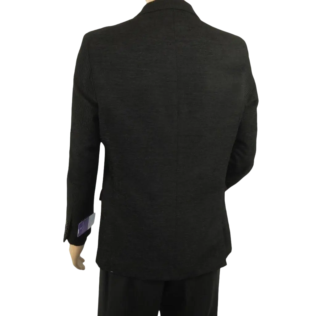 Men's Zacchi Sport Coat Patch Elbow Chenille Velveteen Bryan Black - J.Valintin Men's Wear Legend - Bryan - Black - M