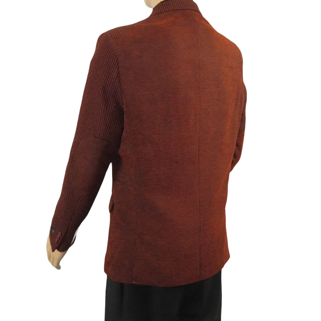 Men's Zacchi Sport Coat Patch Elbow Chenille Velveteen Bryan Cognac Rust - J.Valintin Men's Wear Legend - Bryan - Cognac - M