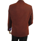 Men's Zacchi Sport Coat Patch Elbow Chenille Velveteen Bryan Cognac Rust - J.Valintin Men's Wear Legend - Bryan - Cognac - M