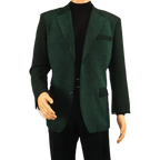 Men's Zacchi Sport Coat Patch Elbow Chenille Velveteen Bryan Green - J.Valintin Men's Wear Legend - Bryan - Green - M