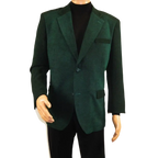 Men's Zacchi Sport Coat Patch Elbow Chenille Velveteen Bryan Green - J.Valintin Men's Wear Legend - Bryan - Green - M