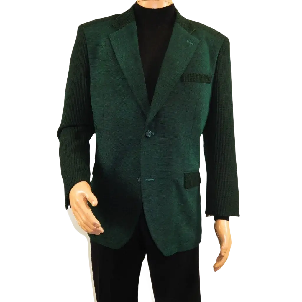 Men's Zacchi Sport Coat Patch Elbow Chenille Velveteen Bryan Green - J.Valintin Men's Wear Legend - Bryan - Green - M