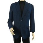 Men's Zacchi Sport Coat Patch Elbow Chenille Velveteen Bryan Navy - J.Valintin Men's Wear Legend - Bryan - Navy - M