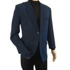 Men's Zacchi Sport Coat Patch Elbow Chenille Velveteen Bryan Navy - J.Valintin Men's Wear Legend - Bryan - Navy - M