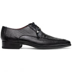 Caiman and lizard dress derby's Shoes by Marco Di Milano Merida Black