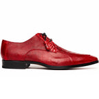 Men's Shoes caiman and lizard dress derby Merida Red