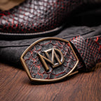 MISSOURI Genuine Snake Skin Cowboy Boot from the Western Collection BlackCherry
