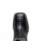 Marco Di Milano Genuine Snake Skin Cowboy Boot  Missouri Black