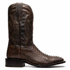 MISSOURI Genuine Snake Skin Cowboy Boot from the Western Collection Brown