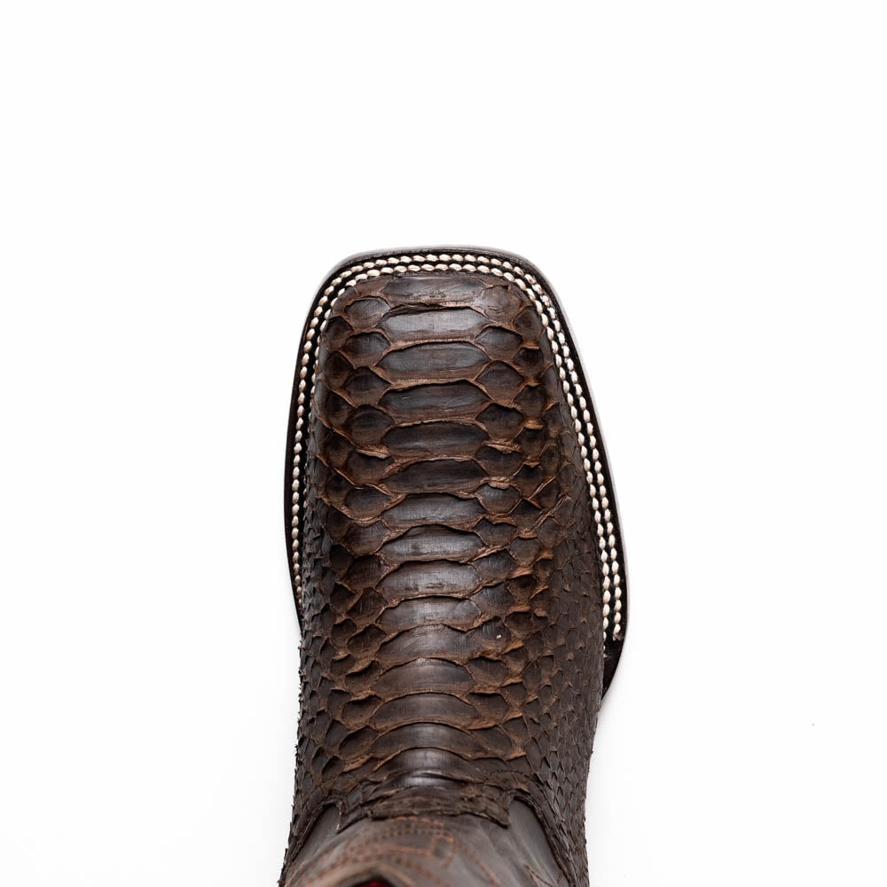 MISSOURI Genuine Snake Skin Cowboy Boot from the Western Collection Brown