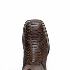 MISSOURI Genuine Snake Skin Cowboy Boot from the Western Collection Brown