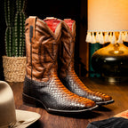 Marco Di Milano Genuine Snake Skin Cowboy Boot Missouri Lisboa