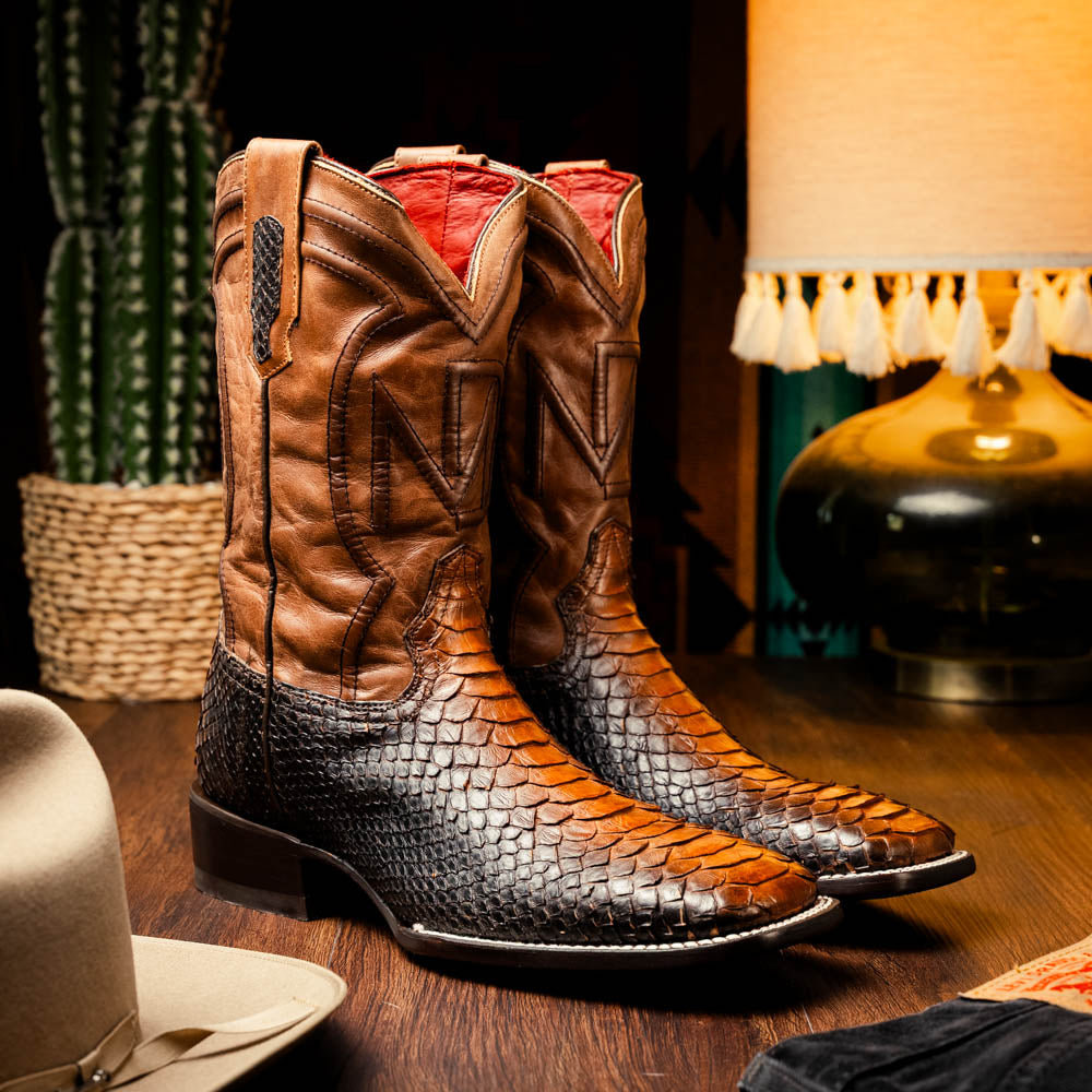 Marco Di Milano Genuine Python Skin Cowboy Boot Missouri Lisboa