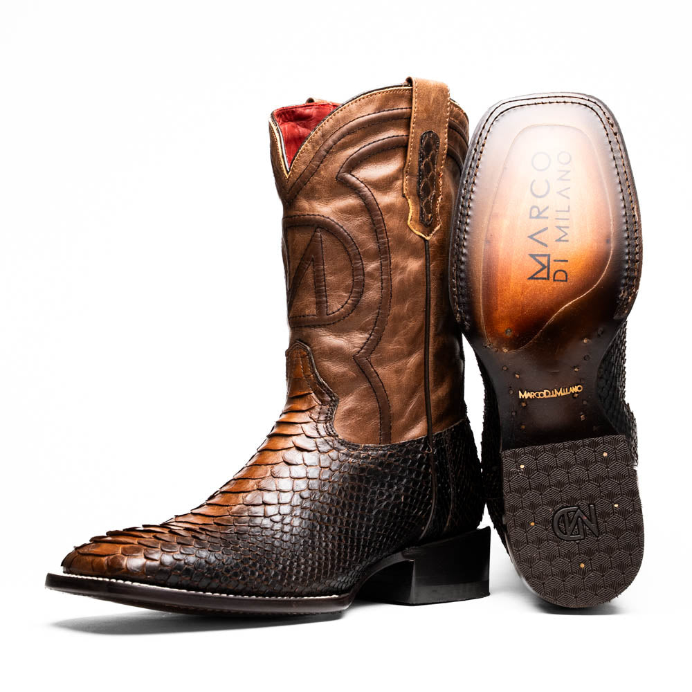 Marco Di Milano Genuine Python Skin Cowboy Boot Missouri Lisboa