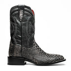 Marco Di Milano Genuine Snake Skin Cowboy Boot Missouri Stone White