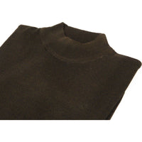 Mock Neck Merinos Wool Sweater PRINCELY From Turkey Soft Knits 1011 - 00 Brown - J.Valintin Men's Wear Legend - 1011 - 00 - Brown - M