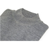 Mock Neck Merinos Wool Sweater PRINCELY From Turkey Soft Knits 1011 - 00 Gray - J.Valintin Men's Wear Legend - 1011 - 00 - Gray - M