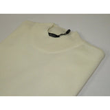 Mock Neck Merinos Wool Sweater PRINCELY From Turkey Soft Knits 1011 - 00 Ivory - J.Valintin Men's Wear Legend - 1011 - 00 - Ivory - M