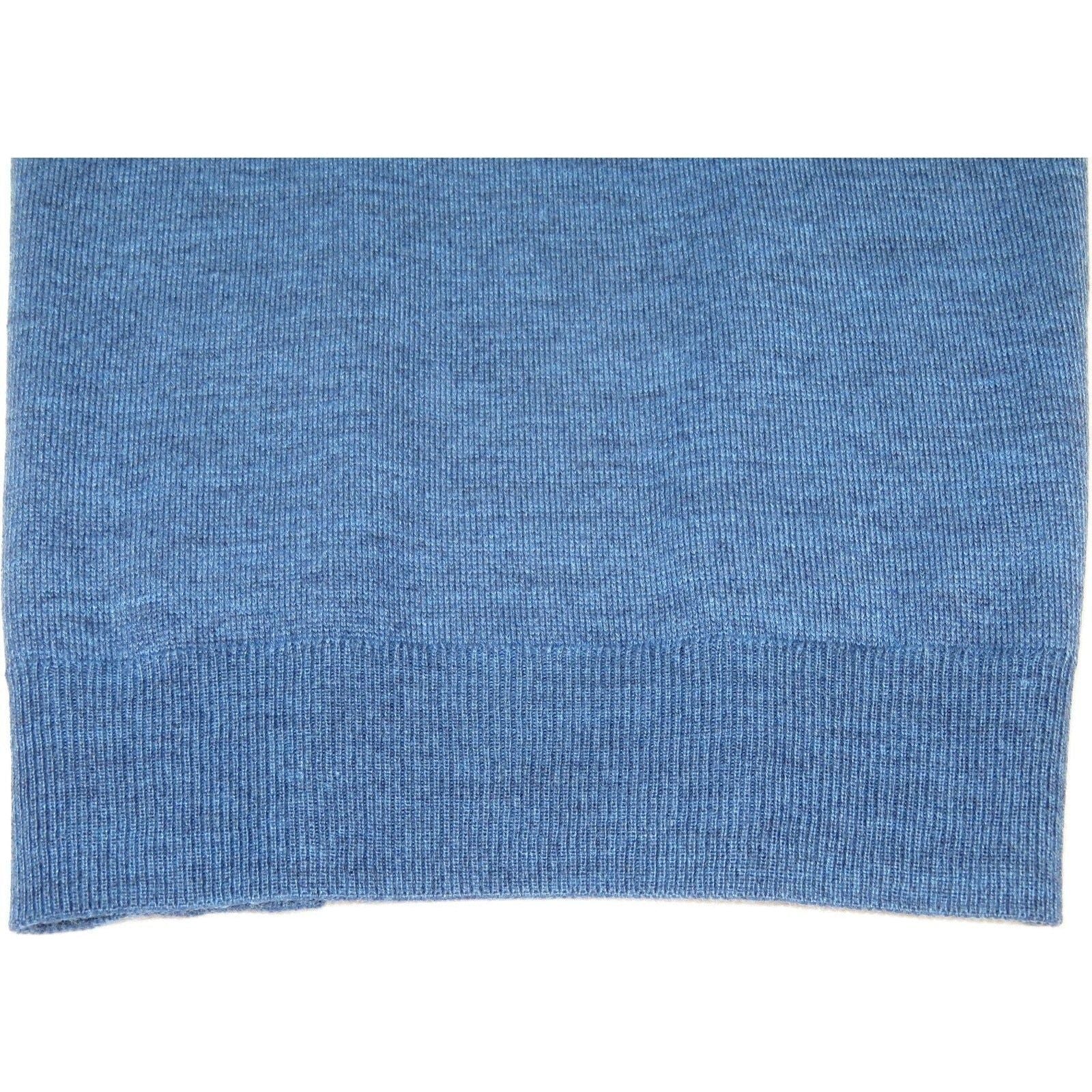 Mock Neck Merinos Wool Sweater PRINCELY Turkey Soft Knits 1011 - 00 Denim Blue - J.Valintin Men's Wear Legend - 1011 - 00 - Denim - M