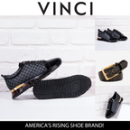 Vinci The Monte Carlo Black Checkered Men Sneaker Limited Edition