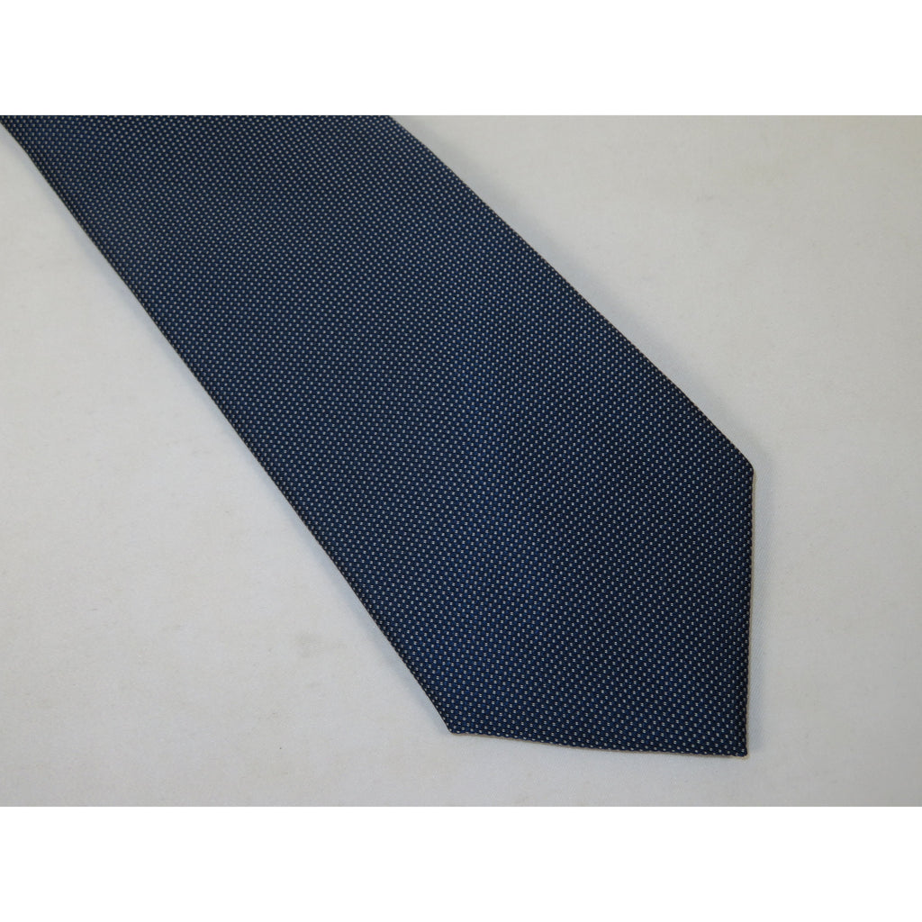Men's Nautica Tie Woven Silky Feel #Nautica-9 Navy Blue Pin Dots