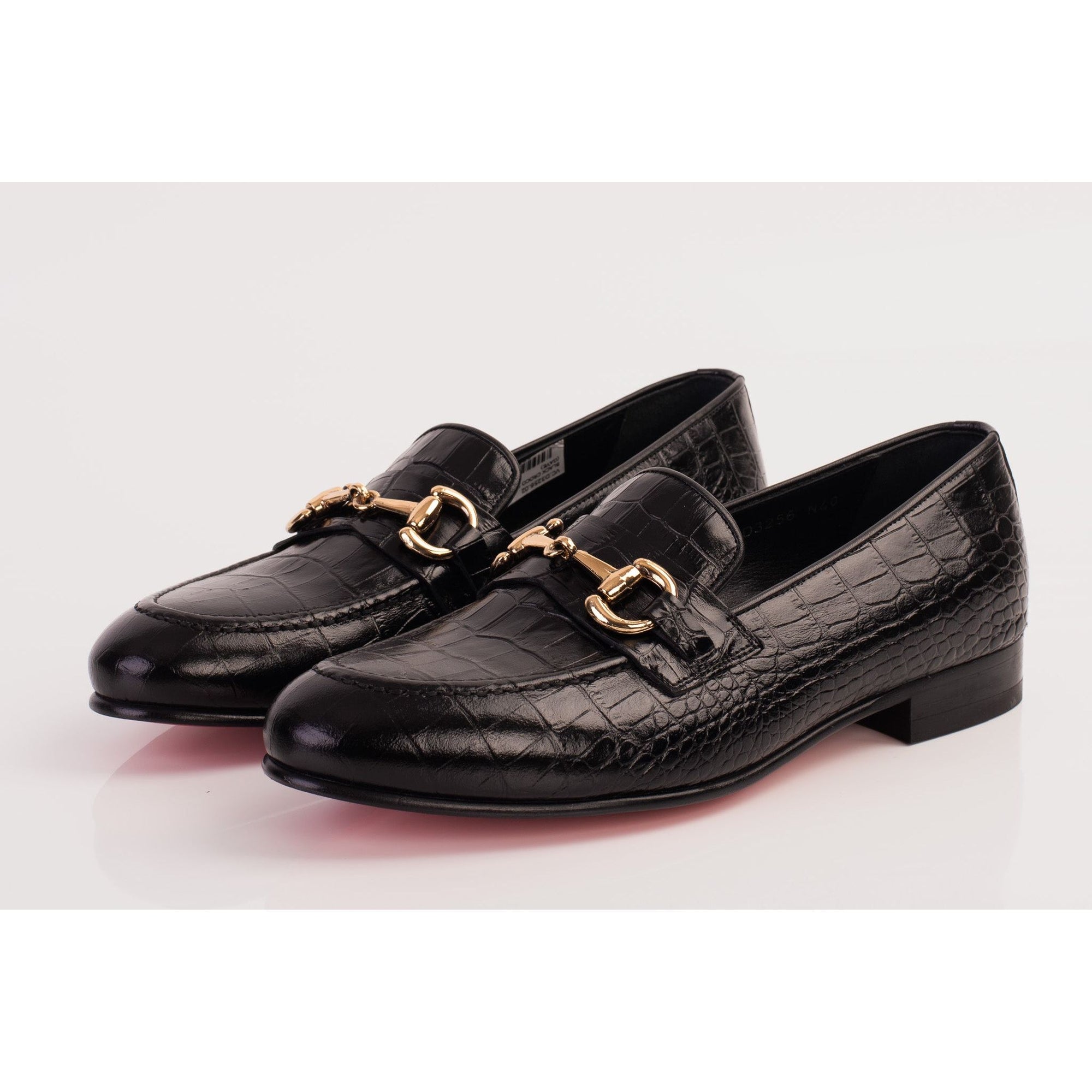 Vinci The Monaco Black Leather Men Shoe Bit Loafer