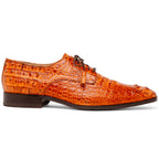 Marco Di Milano genuine Premium Nile Crocodile Skin Italian leather Nilo Brandy