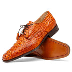 Marco Di Milano genuine Premium Nile Crocodile Skin Italian leather Nilo Brandy