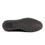 Nino Men'sGenuine Caiman Crocodile Fashion Sneaker  Black