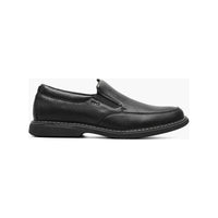 Nunn Bush Otto Moc Toe Slip On Walking Shoes Leather Black Tumbled 84963 - 007 - J.Valintin Men's Wear Legend - 84963 - 007_7_M