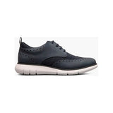 Nunn Bush Stance Knit Wingtip Oxford Walking Shoes Navy Multi 85072 - 492 - J.Valintin Men's Wear Legend - 85072 - 492 - 7