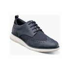 Nunn Bush Stance Knit Wingtip Oxford Walking Shoes Navy Multi 85072 - 492 - J.Valintin Men's Wear Legend - 85072 - 492 - 7