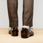 Marco Di Milano Genuine Pirarucu Exotic Lace-Up Olivieri Blackcherry
