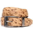 Domenico Genuine Exotic & Ostrich Belt Antique Orix