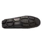 Parma Genuine Caiman Belly Slip On Driving Loafers  Black