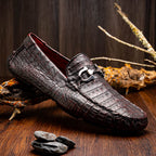 Parma Genuine Caiman Belly Slipon Loafer Blackcherry