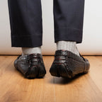 Parma Genuine Caiman Belly Slipon Loafer Blackcherry