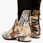 The Perugia Leather Pointy Toe Knee High Women Boot