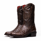 PHOENIX Genuine Caiman Belly Skin Cowboy Boot from the Western Collection Brown