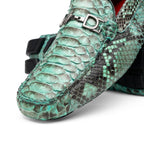 Python Original Skin Driver Shoes Pia Aqua