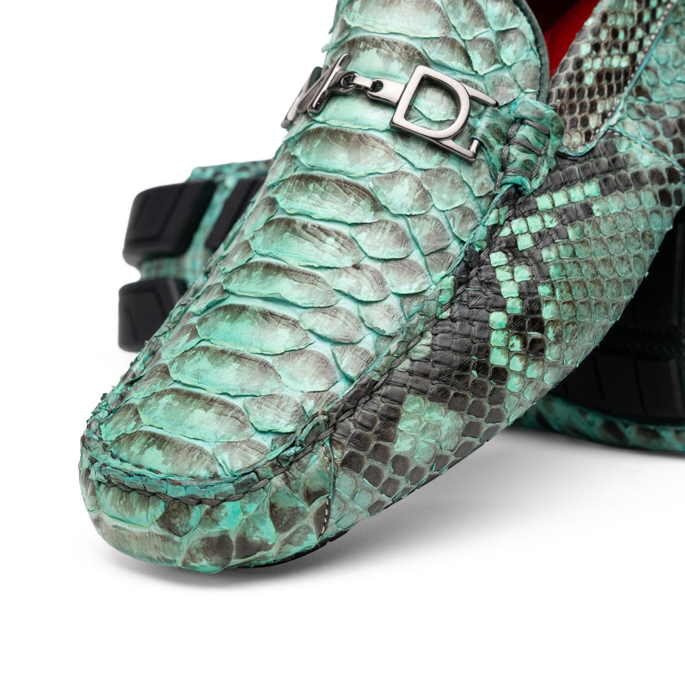 Python Original Skin Driver Shoes Pia Aqua