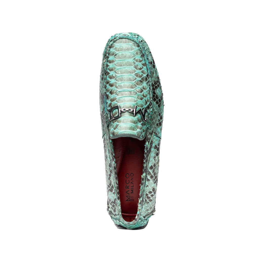 Python Original Skin Driver Shoes Pia Aqua