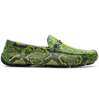 Python Original Skin Driver Shoes Pia Lemon Green