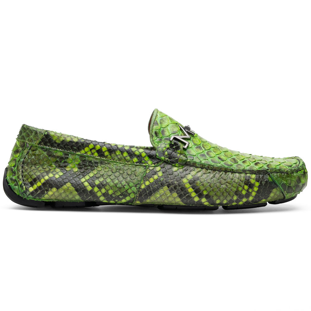 Python Original Skin Driver Shoes Pia Lemon Green