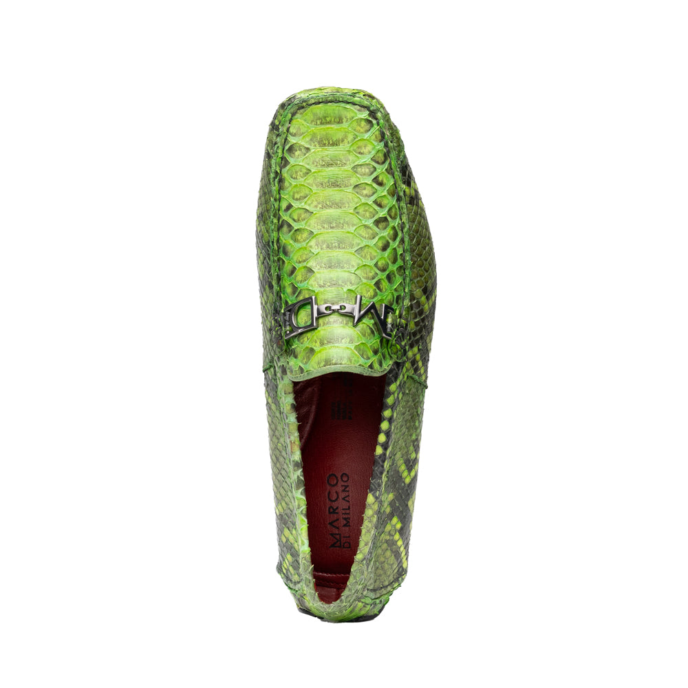 Python Original Skin Driver Shoes Pia Lemon Green