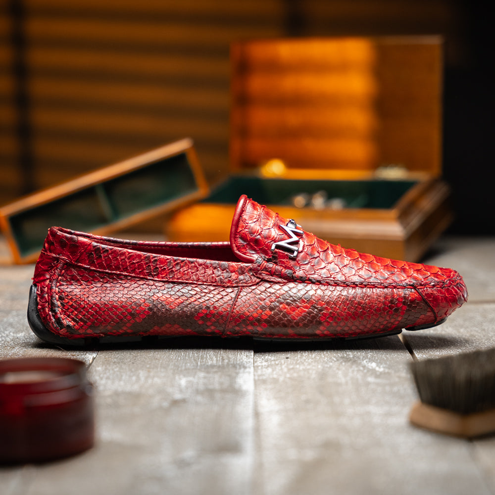 Python Original Skin Driver Shoe Pia Red