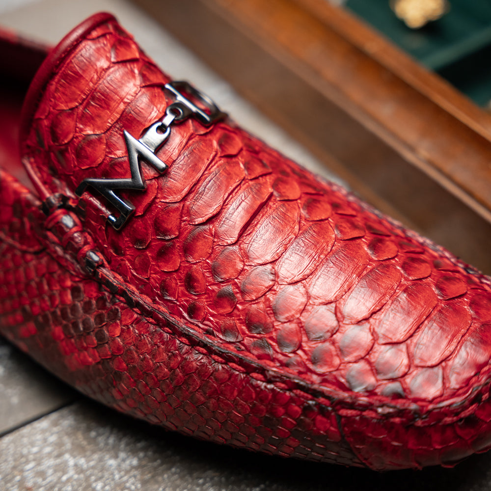 Python Original Skin Driver Shoe Pia Red