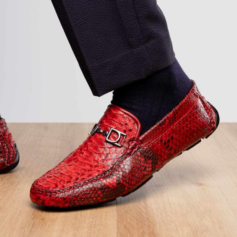 Python Original Skin Driver Shoe Pia Red