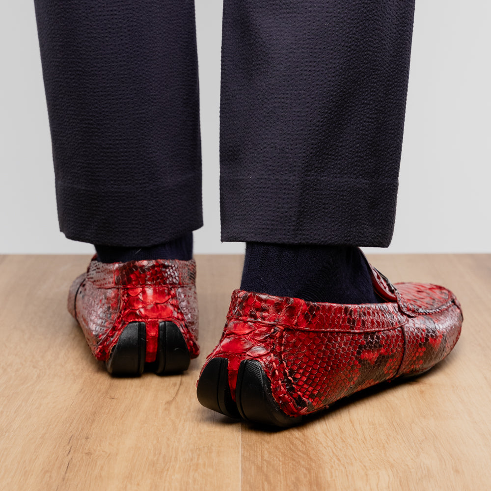 Python Original Skin Driver Shoe Pia Red