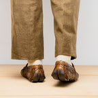Marco Di Milano Snake Original Skin Driver Shoes Pia Cognac